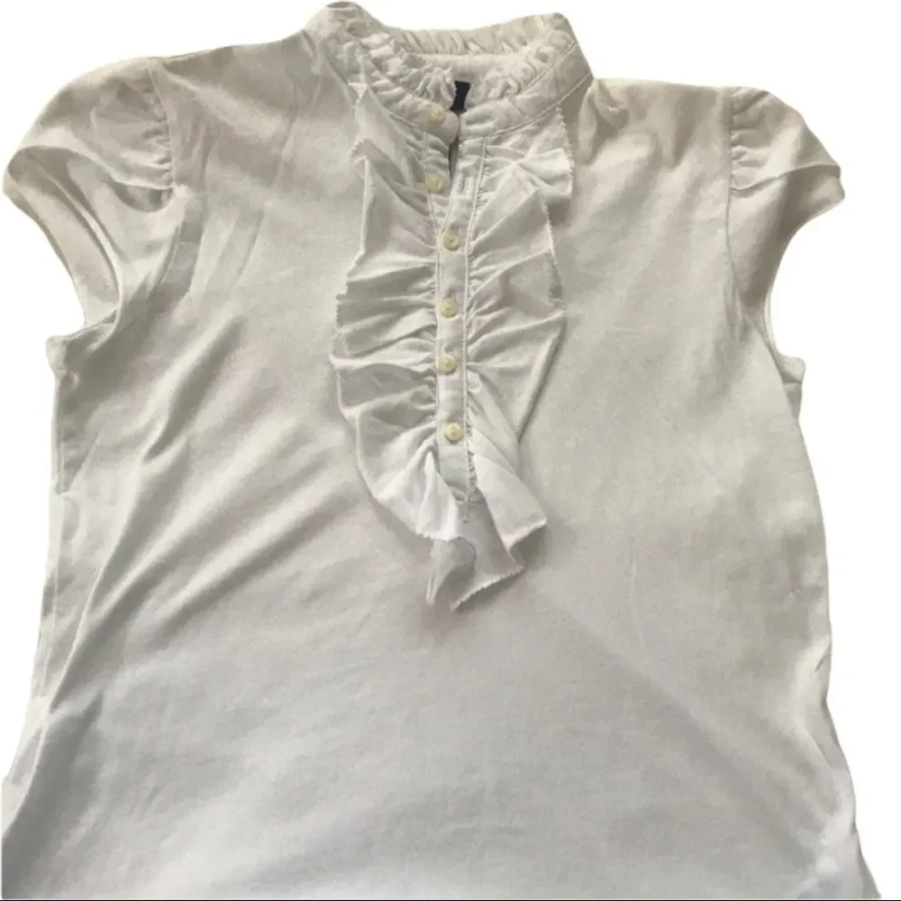 Ralph Lauren Kids ruffle neck tank